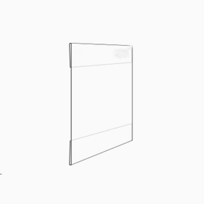 Plastficka, hyllkantlist, 10-pack