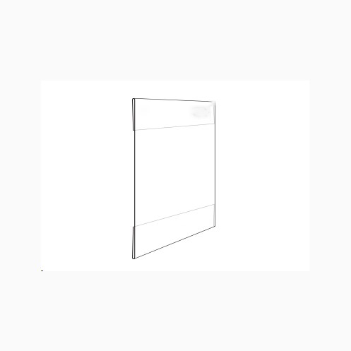 Plastficka, hyllkantlist, 10-pack