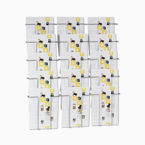 Wireholder 15 Wall 15xA4 silver