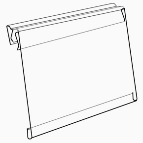 Hylltalare med 74 mm x 210  mm, 25-pack