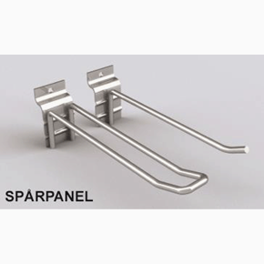 Enkelspjut för spårpanel 150 mm, grå