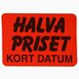 Infoetiketter, 1/2 priset kort datum