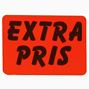 Infoetiketter, Extrapris röd 23x36 mm