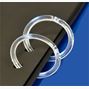 Rund låsbar ring, transparent,  50-pack