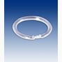 Rund låsbar ring, transparent,  50-pack