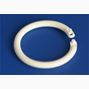 Rund låsbar ring, vit, 22 mm,  50-pack