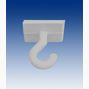 Takkrok vit, 25x25mm - plast, 50-pack