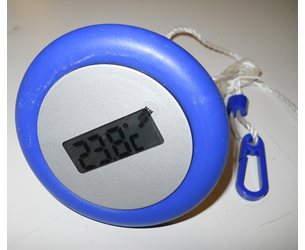 Bad O Pool Termometer Digital Blå Kant Diameter 9Cm      242