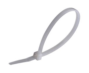 Buntband 380Mmx4.8Mm 50St Påse Vit  *