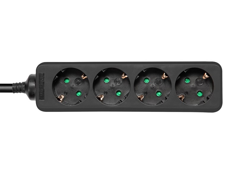 Grenuttag 4-V 3M 3X1,5 Jordat Svart