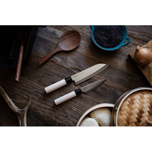 Satake Houcho Set med petty & santoku i balsabox