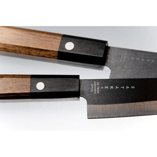 Satake Keramisk Santoku,15,5 cm svart, Pakkaträ