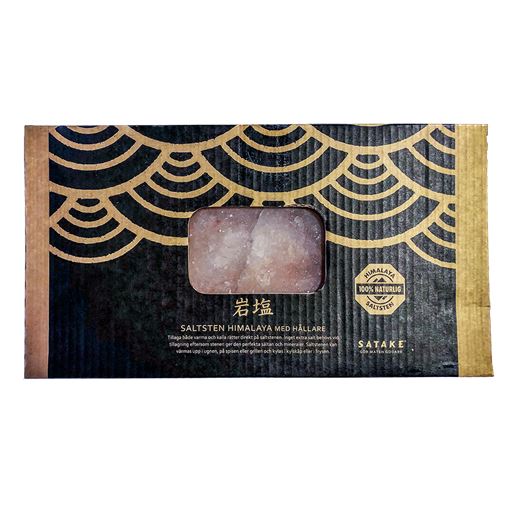 Saltsten från Himalaya med hållare