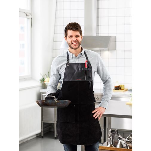 Satake Förkläde i mocka, XL