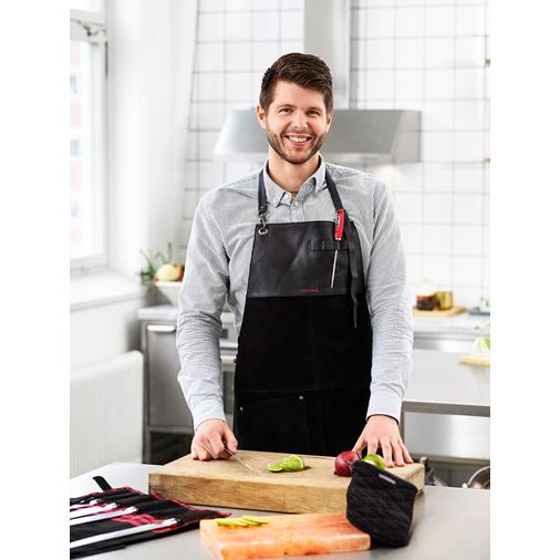 Satake Förkläde i mocka, XL