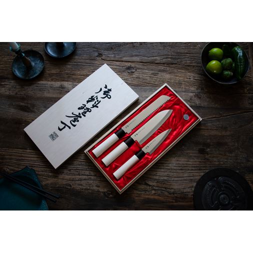 Satake Houcho Knivset - 3 knivar