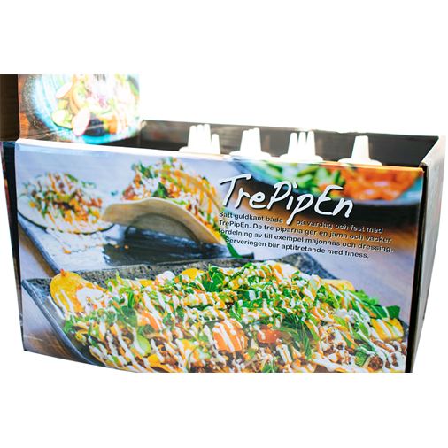 Satake Trepipen Dressingflaska med 3 pipar, 25 cl