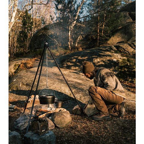 Satake Outdoor Tri-Pod XL med 4 kedjor, krokar & canvasbag
