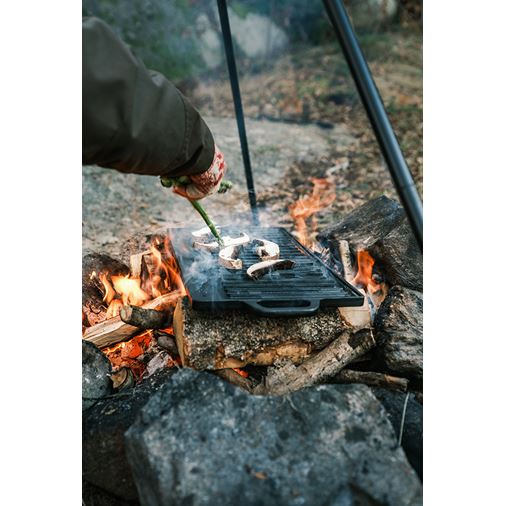 Satake Outdoor Grillplatta/Stekbord för Grill/Öppen eld/Spis