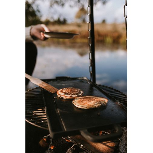 Satake Outdoor Grillplatta/Stekbord för Grill/Öppen eld/Spis