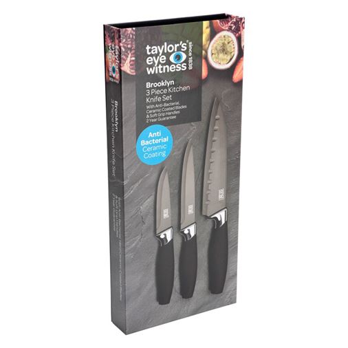 Knivset 3 knivar Brooklyn Krom