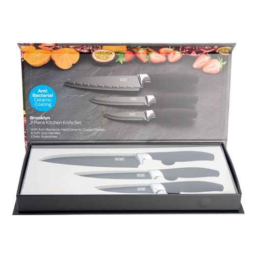 Knivset 3 knivar Brooklyn Krom