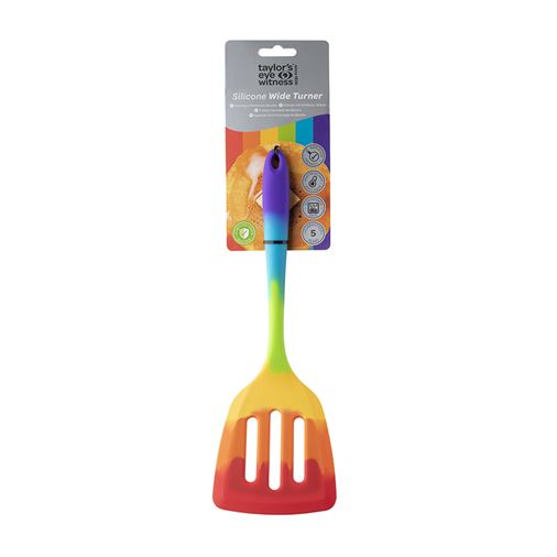 Taylor's Stekspade Perforerad Silikon Rainbow, 30cm