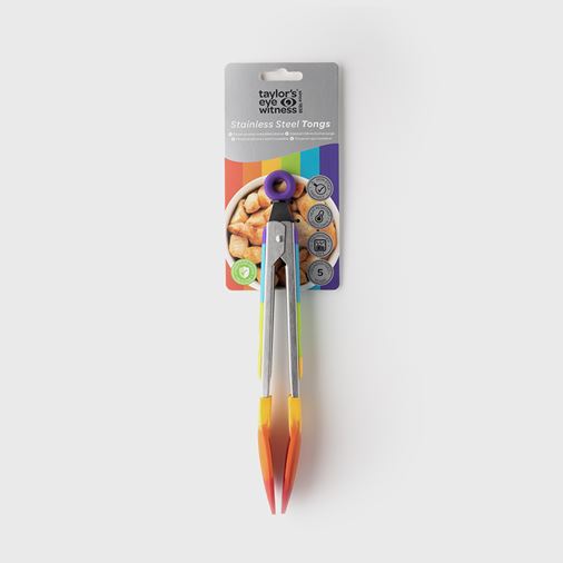 Taylor's Tång Rostfri Rainbow, 23cm