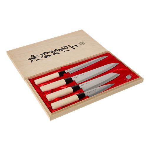 Satake Houcho Knivset i Balsabox