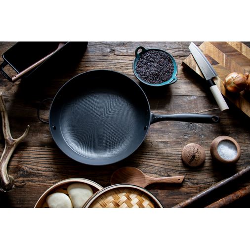 Satake Stekpanna 32 cm, Lättviktsgjutjärn Honeycomb med keramisk beläggning