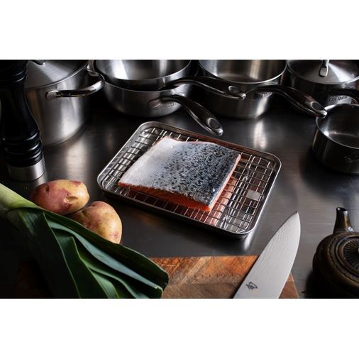Culimat Gastrobleck med galler, 26x20 cm
