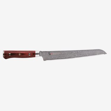 Mcusta / Zanmai Flame Damascus Brödkniv 23 cm