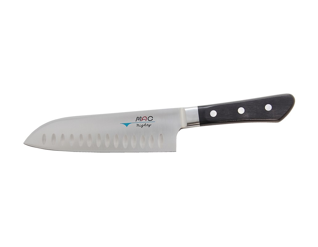 MAC Japansk kockkniv / Santoku med luftspalt 17 cm