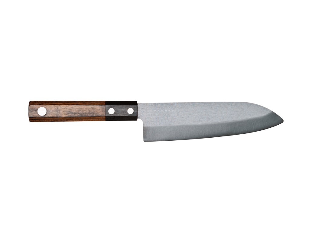 Satake Keramisk Santoku,15,5 cm svart, Pakkaträ