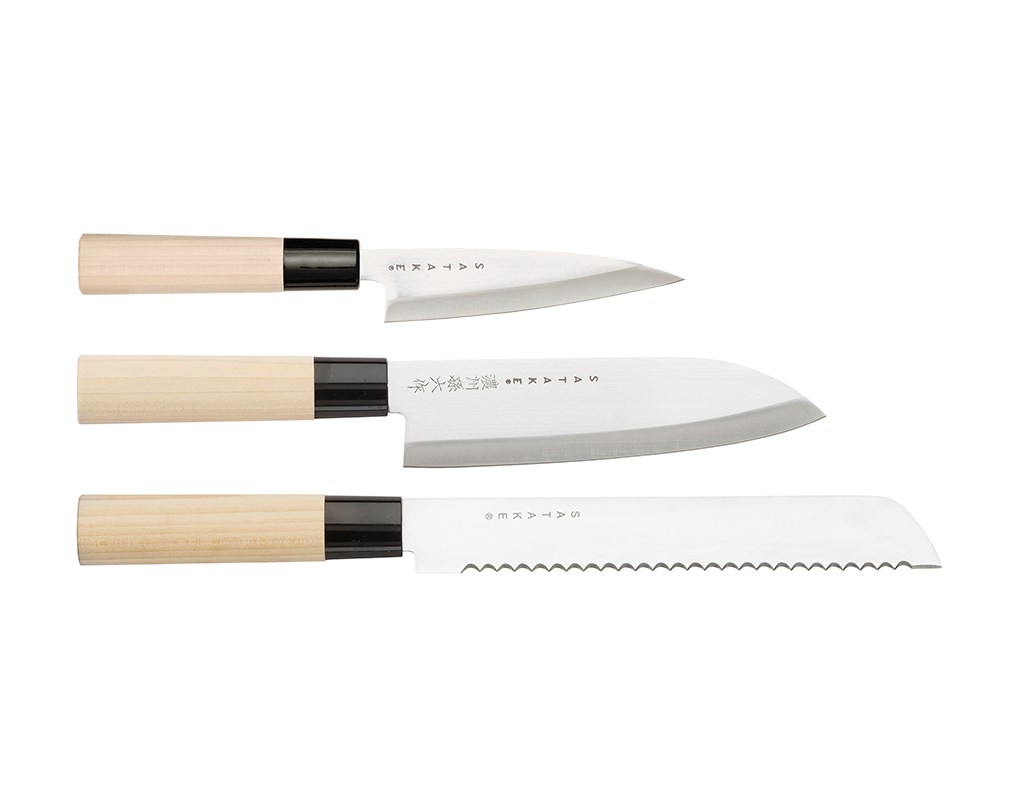 Satake Houcho Knivset - 3 knivar