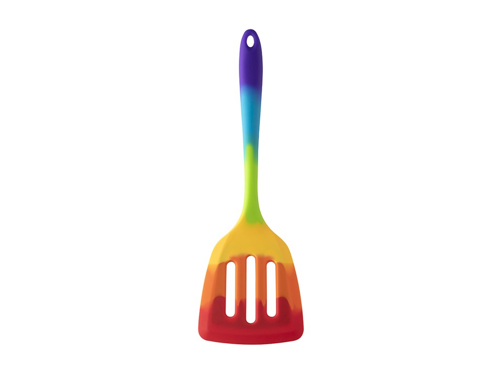 Taylor's Stekspade Perforerad Silikon Rainbow, 30cm
