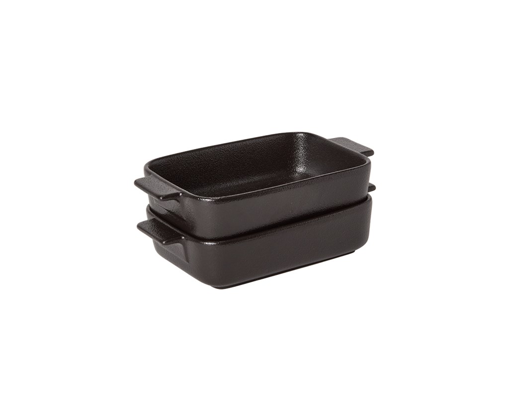 Satake Ugnsform svartglacerad porslin 2-pack, 19 cm