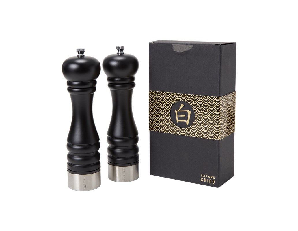 Satake Shiro 2-pack Kryddkvarn svart 25 cm