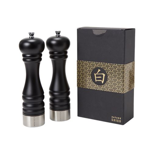 Satake Shiro 2-pack Kryddkvarn svart 25 cm