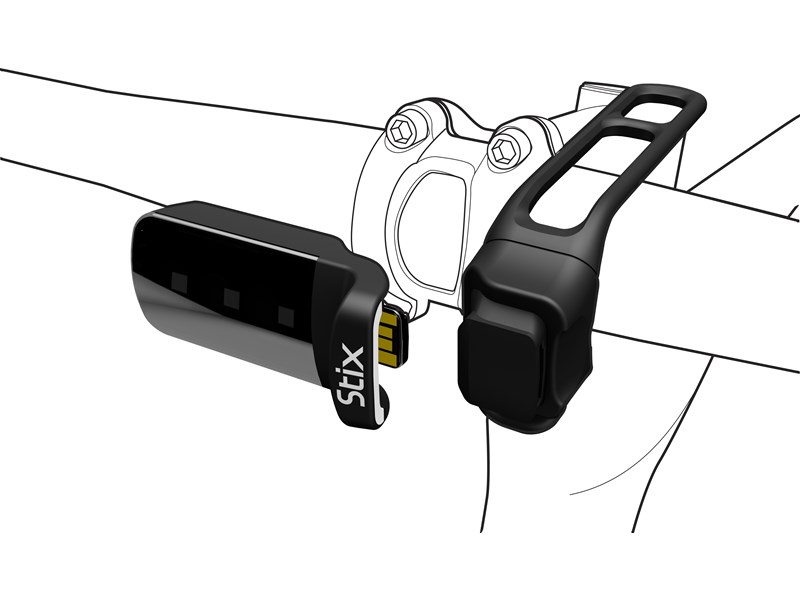 STIX HANDLE BAR/SEAT POST STRAP MOUNT BLK