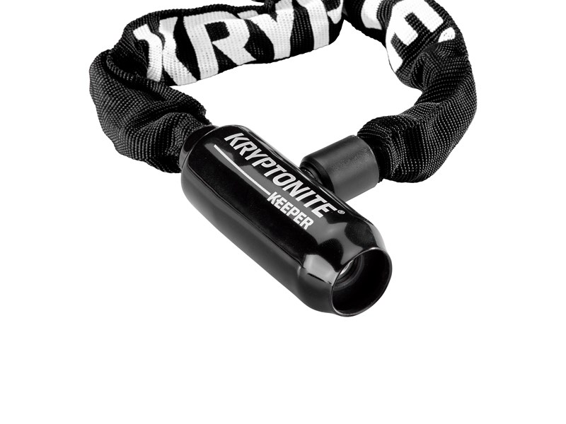 Kryptonite Kättinglås Keeper 585 svart5mm x 85 integrerat