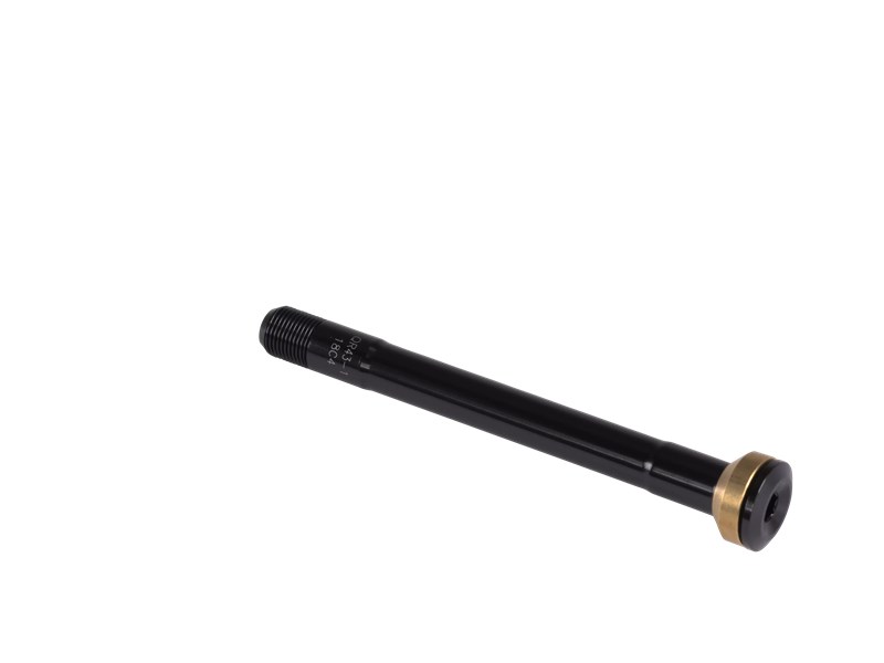 AXL FRONT, ROAD THRU-AXLE, 12X100MM, BOLT-ON, 6MM HEX HEAD, M12X1.0PX127.5MM, BLACK (QR43-1)