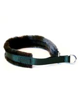 H Halsband nome grön pilé 25mm/60cm