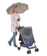 H Transport smart buggy blå med regnskydd