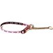 H Halsband halvstryp poly tasstryck rosa 10mm