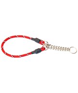 H Halsband rundhalvstryp röd m reflex nylon 40cm