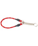 H Halsband rundhalvstryp röd m reflex nylon 25cm