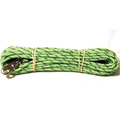 H Bruks spårlina m inflätad reflex 6mm/15m grön