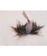 K Leksak pälsmus långhårig 3/fp 16cm