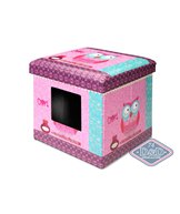 K Homecollection D&D sov/leklåda ottoman rosa